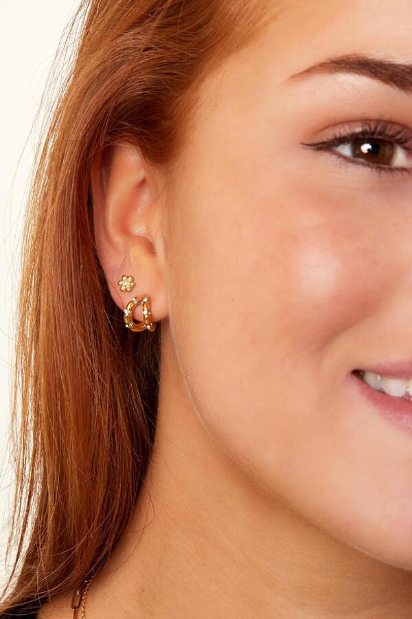 Earrings with diamond detail